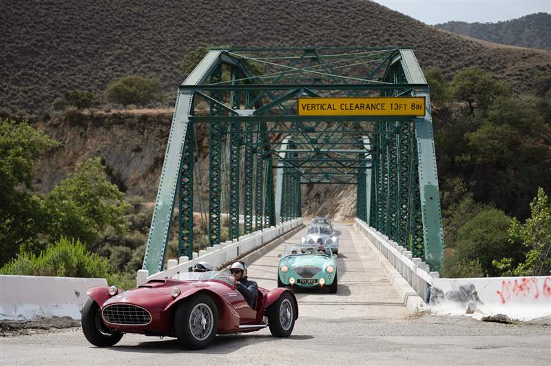 駕駛California Mille 復古跑車拉力賽的一天，佩戴蕭邦腕表-復刻表