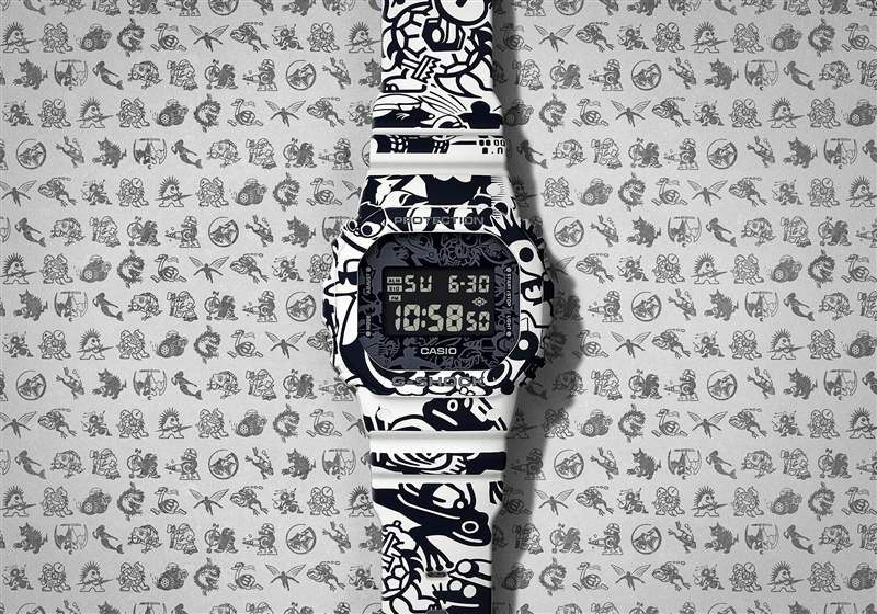 動(dòng)手操作：卡西歐 DW5600-GU-7 'G-Shock Universe' 手表-復(fù)刻表
