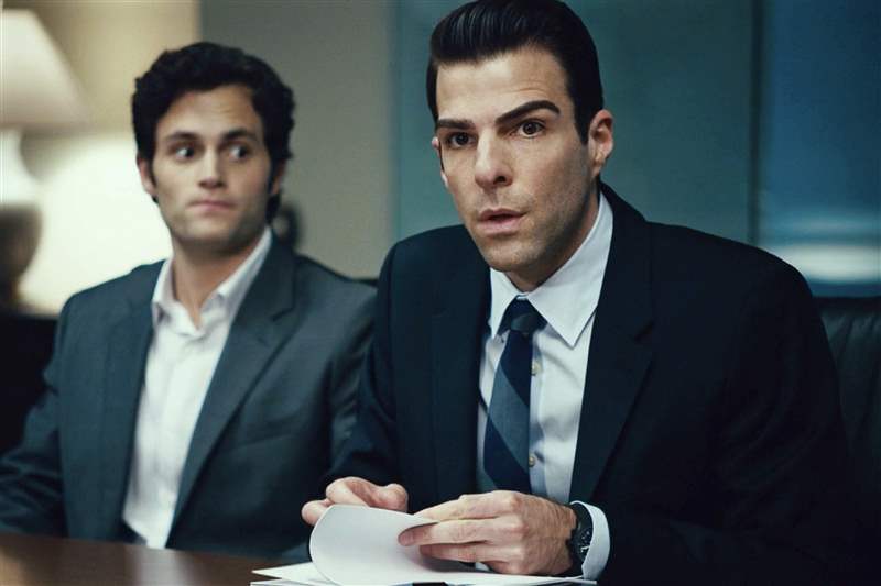 看電影扎卡里·昆托（Zachary Quinto）在“追加保證金”中佩戴保時捷設(shè)計計時碼表預(yù)測金融危機(jī)-復(fù)刻表