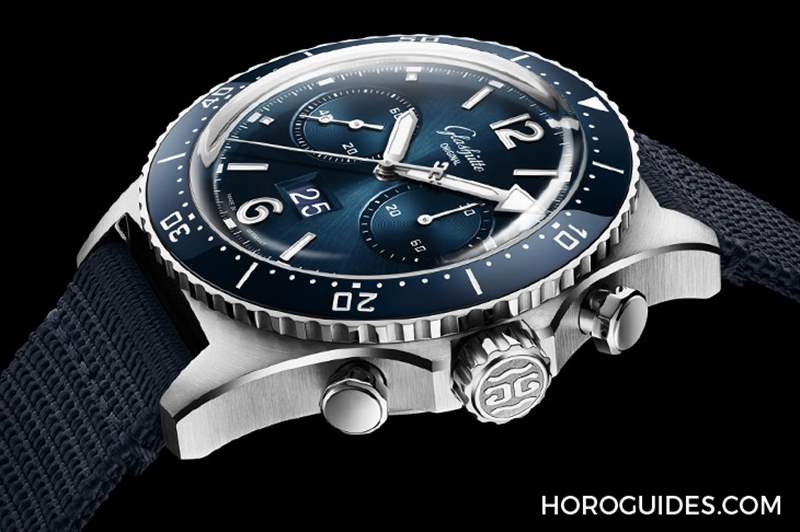 藍面、藍陶瓷圈打頭陣! Glashütte Original SeaQ系列首次搭載計時功能-復刻表