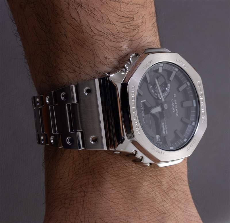 手表評(píng)論：卡西歐 G-Shock GMB2100 全金屬手鏈-復(fù)刻表