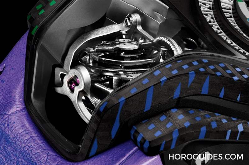 為碳纖維表殼編織出彩虹色調(diào)：宇舶MP-09雙軸陀飛輪5天動(dòng)力儲(chǔ)存腕表-復(fù)刻表