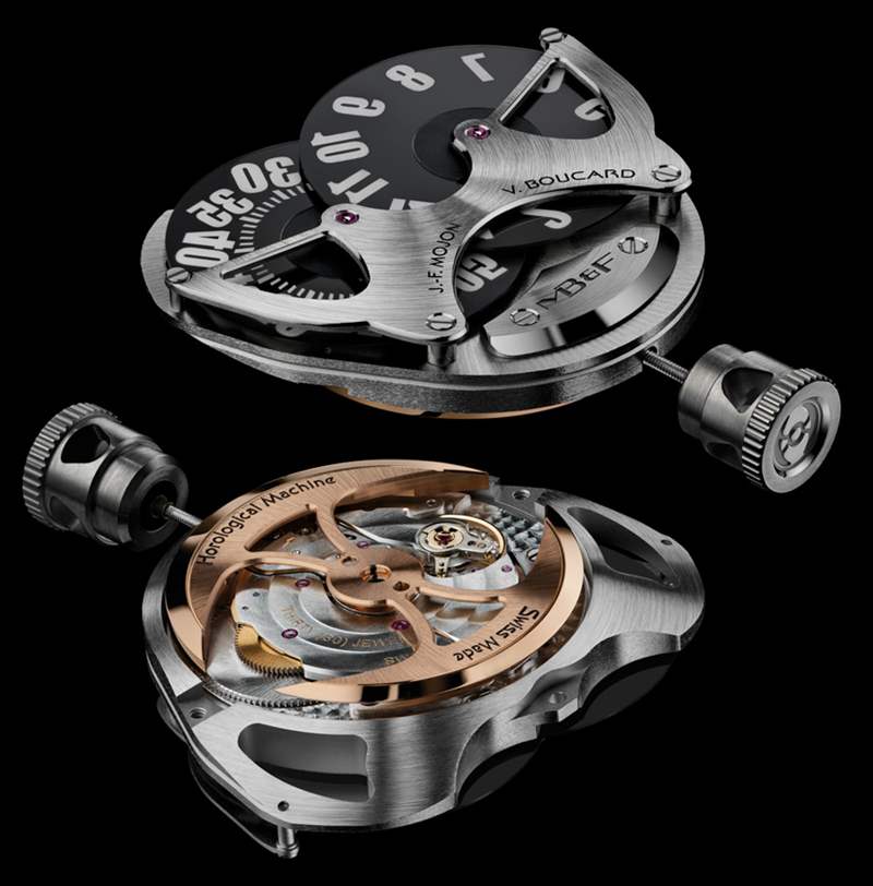 MB&F HM5 RT腕表是金色的鐘表駕駛機(jī)器-復(fù)刻表