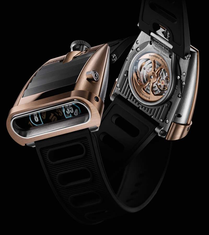MB&F HM5 RT腕表是金色的鐘表駕駛機(jī)器-復(fù)刻表