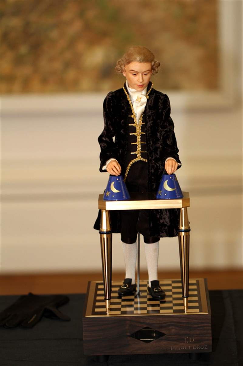 瑞士鐘表博物館中陳舊的自動機(jī)和其他發(fā)條裝置作品-復(fù)刻表