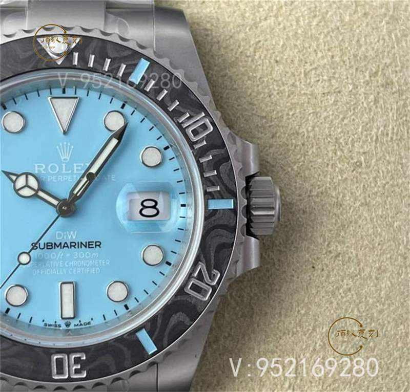 VS廠勞力士DIW改裝蒂芙尼(Tiffany)藍水鬼做工怎么樣,丹東3135機芯-復刻表