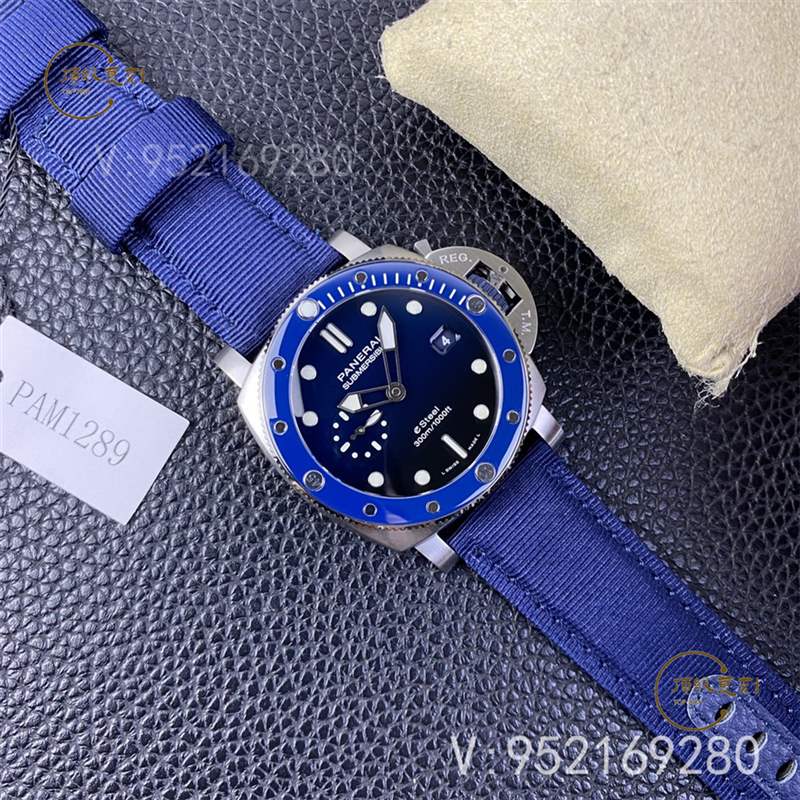 SBF廠(VS廠)新品沛納海pam1289藍色拋光圈口腕表做工如何-復(fù)刻表