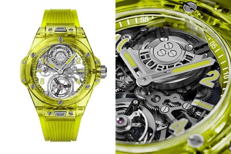 Big Bang Tourbillon Automatic Yellow Neon SAXEM 宇舶2023最新腕表|多款Classic Fusion Original、Big Bang 、Spirit of Big Bang型格登場-復刻表