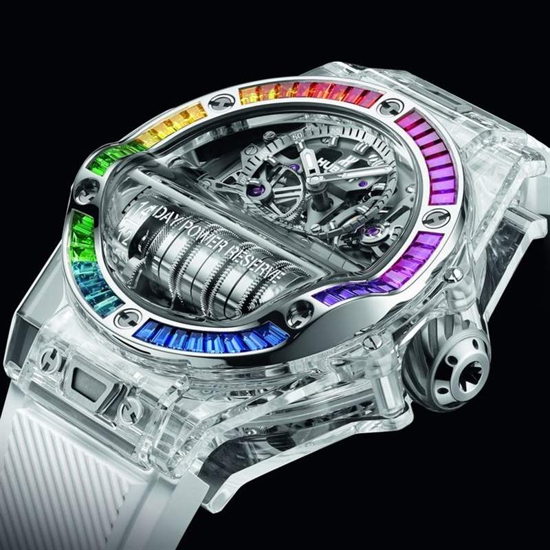 HUBLOT藍寶石不只晶透亮還有螢光黃SAXEM滿滿科技含量-復(fù)刻表