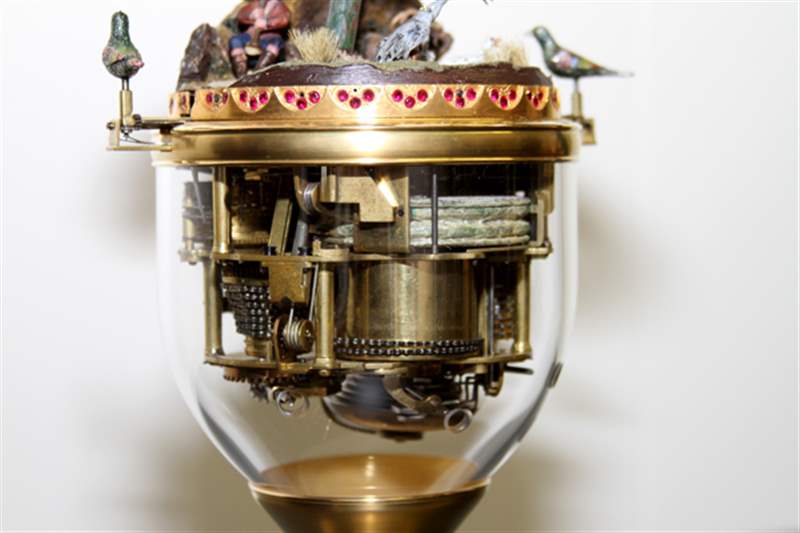 瑞士鐘表博物館中陳舊的自動機(jī)和其他發(fā)條裝置作品-復(fù)刻表