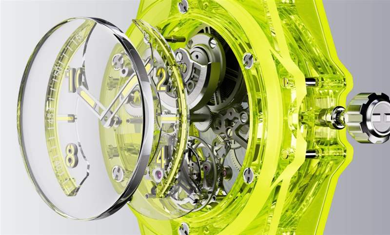 HUBLOT藍寶石不只晶透亮還有螢光黃SAXEM滿滿科技含量-復(fù)刻表