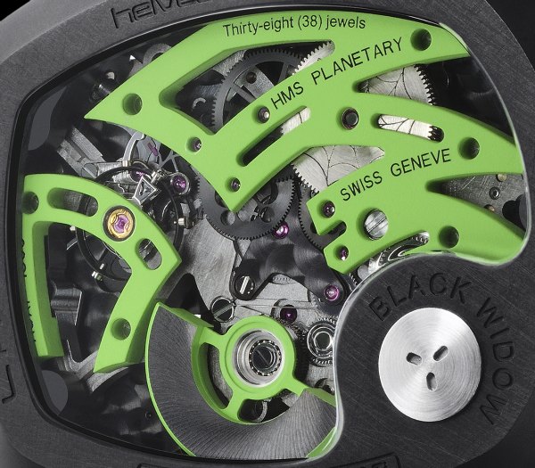 Ladoire_BlackWidow_MrGreen_Backclose 拉多爾黑寡婦“格林先生”限量版手表-復(fù)刻表