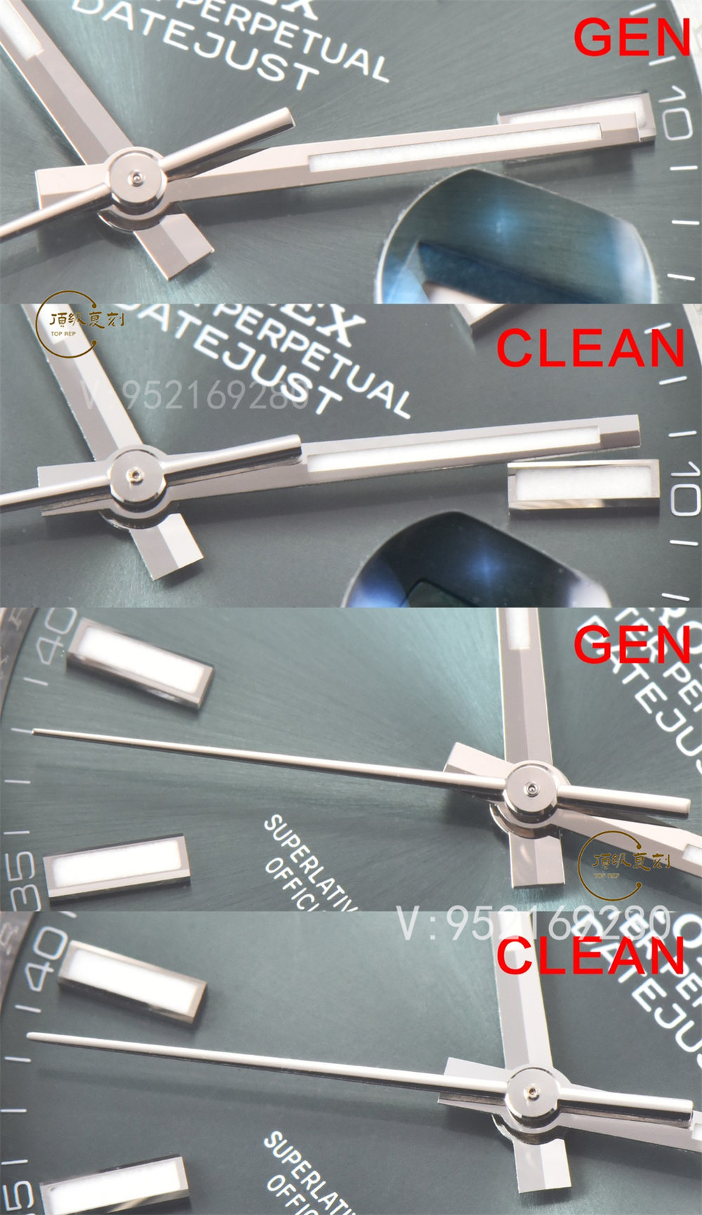 Clean廠(chǎng)C廠(chǎng)薄荷綠日志41mm對(duì)比正品怎么樣,C廠(chǎng)薄荷綠日志真假對(duì)比評(píng)測(cè)-復(fù)刻表