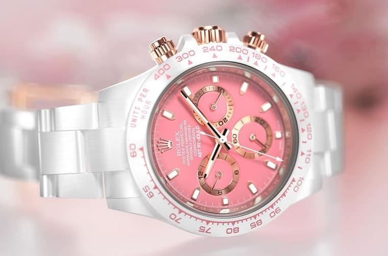 春天氣息濃烈的“櫻花”主題白陶瓷Daytona-復刻表