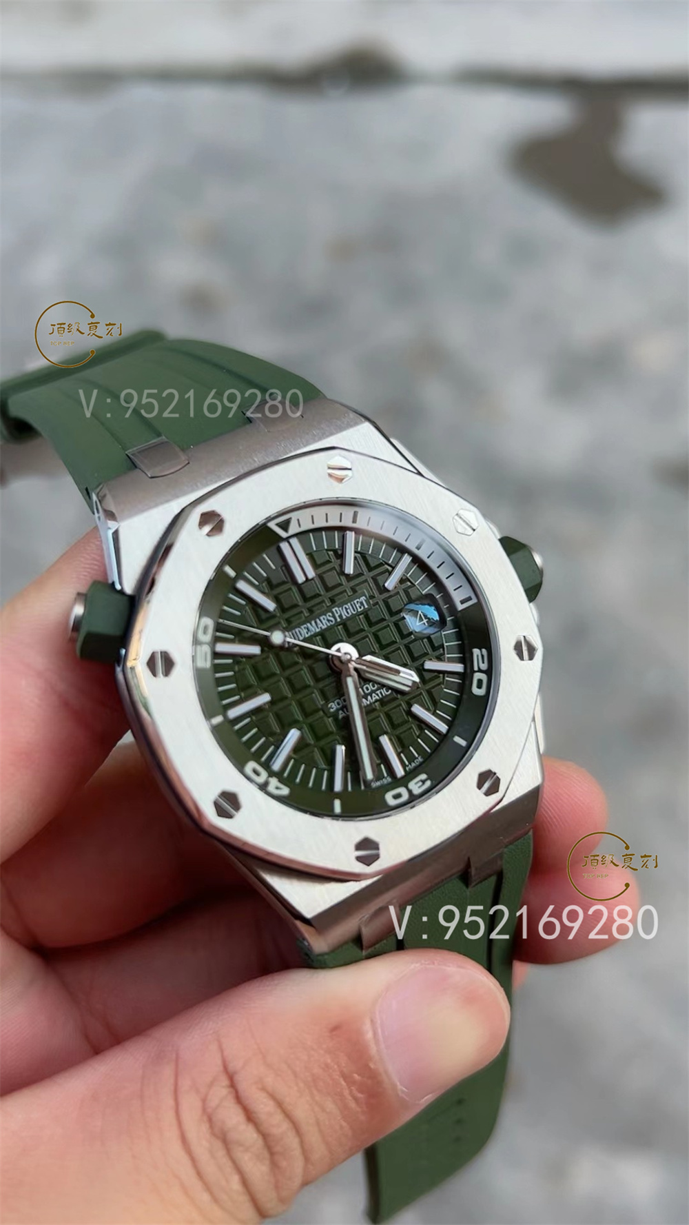 APS廠愛彼AP15710新配色綠/白盤一體機(jī)做工怎么樣-復(fù)刻表