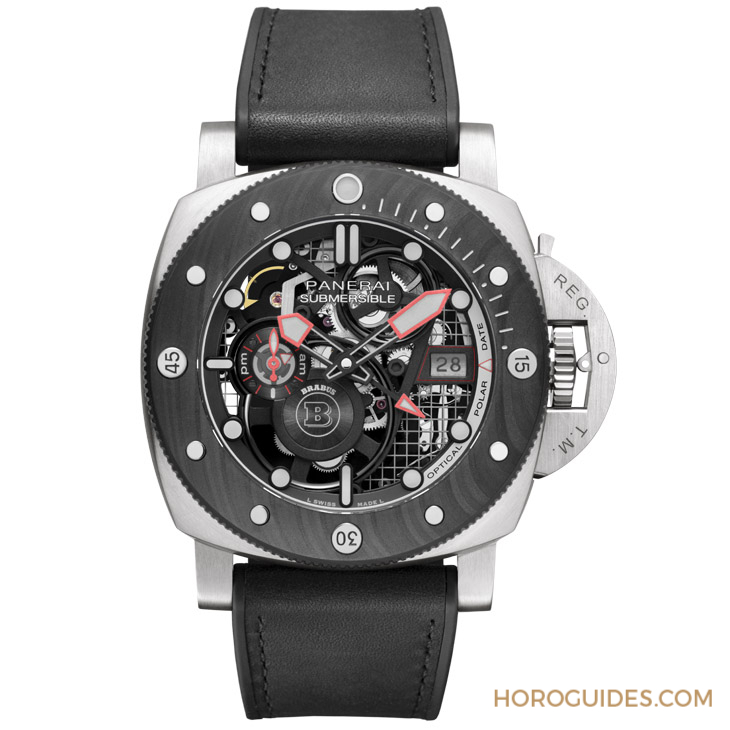 DMLS金屬鐳射燒結表殼加持!Panerai x Brabus聯名表第四代現身:Submersible S eTitanio PAM01403-復刻表