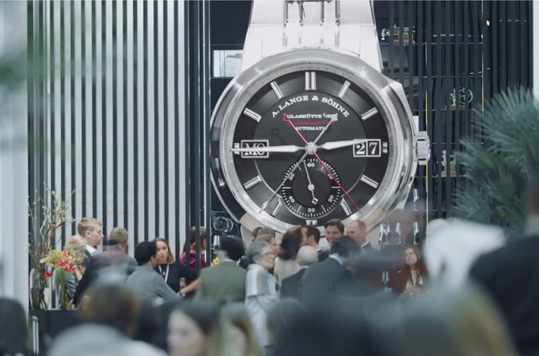 倫敦哈洛德百貨出現一支超巨大朗格Odysseus計時碼表比實表大50倍！-復刻表