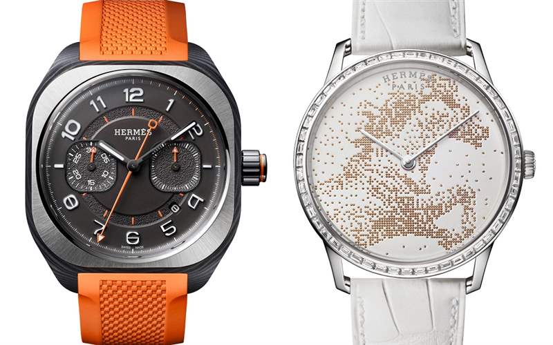 Hermès新品亮點：H08單按鈕計時碼表、Slim d’Herme?s工藝表盤、Arceau Petite Lune月相腕表-復刻表