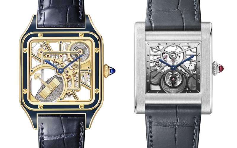 Cartier新品亮點:Santos-Dumont鏤空「小飛機」擺陀,Tank Normale 24小時顯示,Tank Louis Cartier三色金馬賽克-復刻表