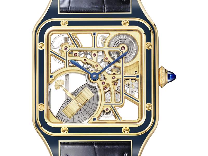 Cartier新品亮點:Santos-Dumont鏤空「小飛機」擺陀,Tank Normale 24小時顯示,Tank Louis Cartier三色金馬賽克-復刻表