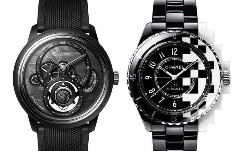 Chanel香奈兒新品亮點(diǎn)：Monsieur de Chanel隕石盤陀飛輪，J12 Cyber??netic黑白像素-復(fù)刻表