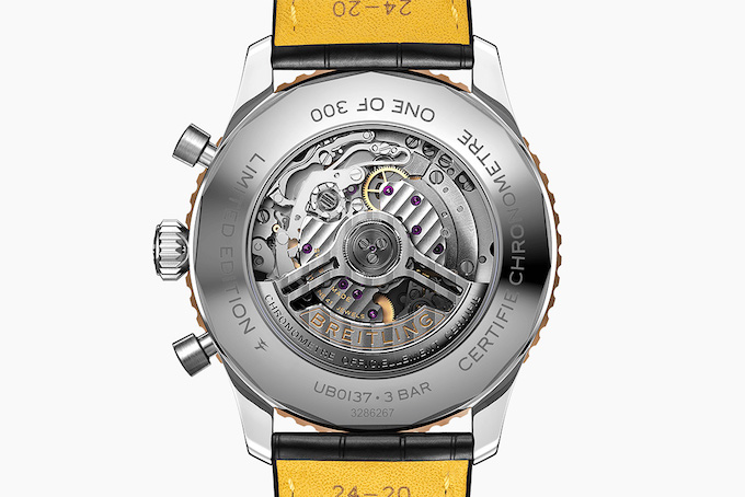 百年靈推出美國獨家Navitimer計時碼表,采用醒目的灰色配色-復刻表