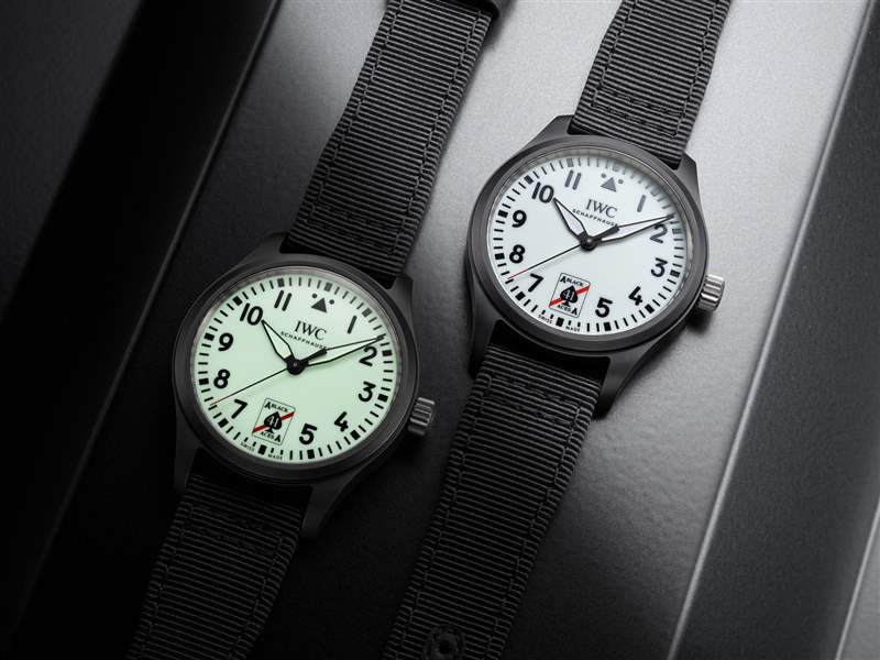 IWC萬國推出Pilot’s Watch Automatic 41 Black Aces黑桃A特別版腕表：夜光表盤-復(fù)刻表