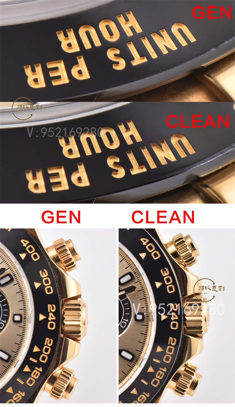 C廠余文樂真假對比,Clean廠勞力士余文樂4130做工對比正品一眼假嗎-復刻表