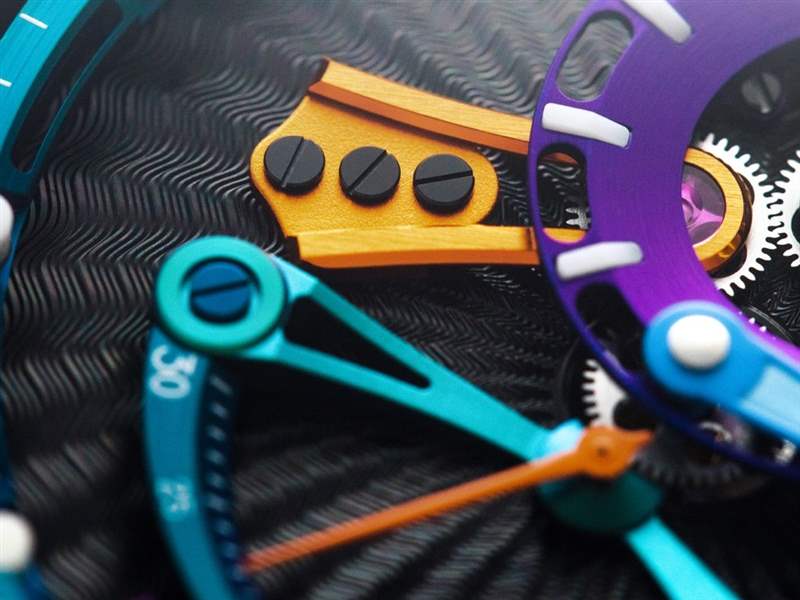 Chronoswiss推出Open Gear ReSec Candy Shop整時器布局腕表：糖果派對-復刻表