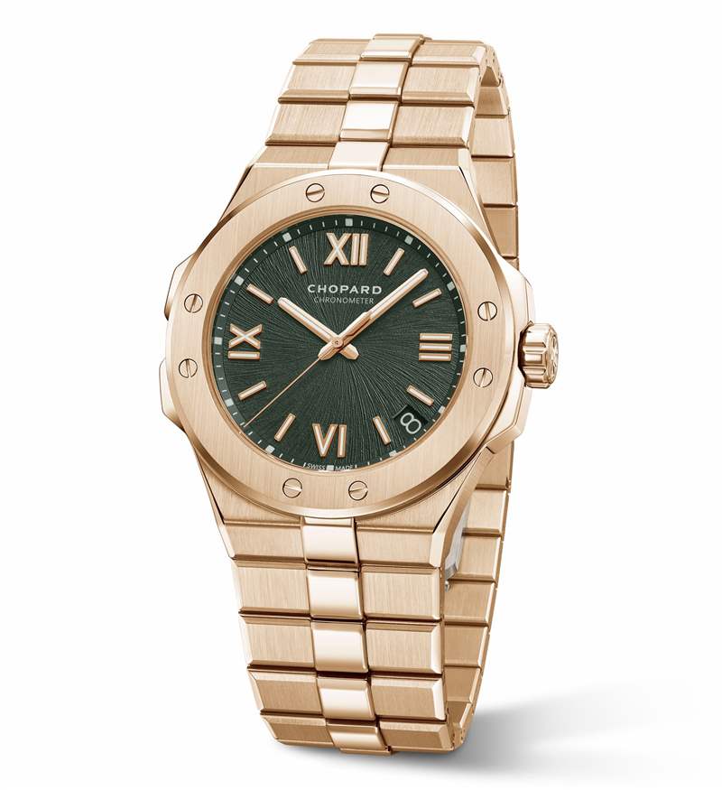Chopard推出Alpine Eagle系列腕表新作：綠色表盤，33mm女士腕表-復(fù)刻表