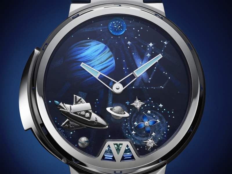 Louis Vuitton推出Tambour Jacquemart Minute Repeater 200 Years三問(wèn)報(bào)時(shí)腕表：太空漫游-復(fù)刻表