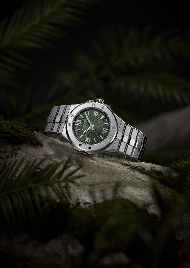 Chopard推出Alpine Eagle系列腕表新作：綠色表盤，33mm女士腕表-復(fù)刻表