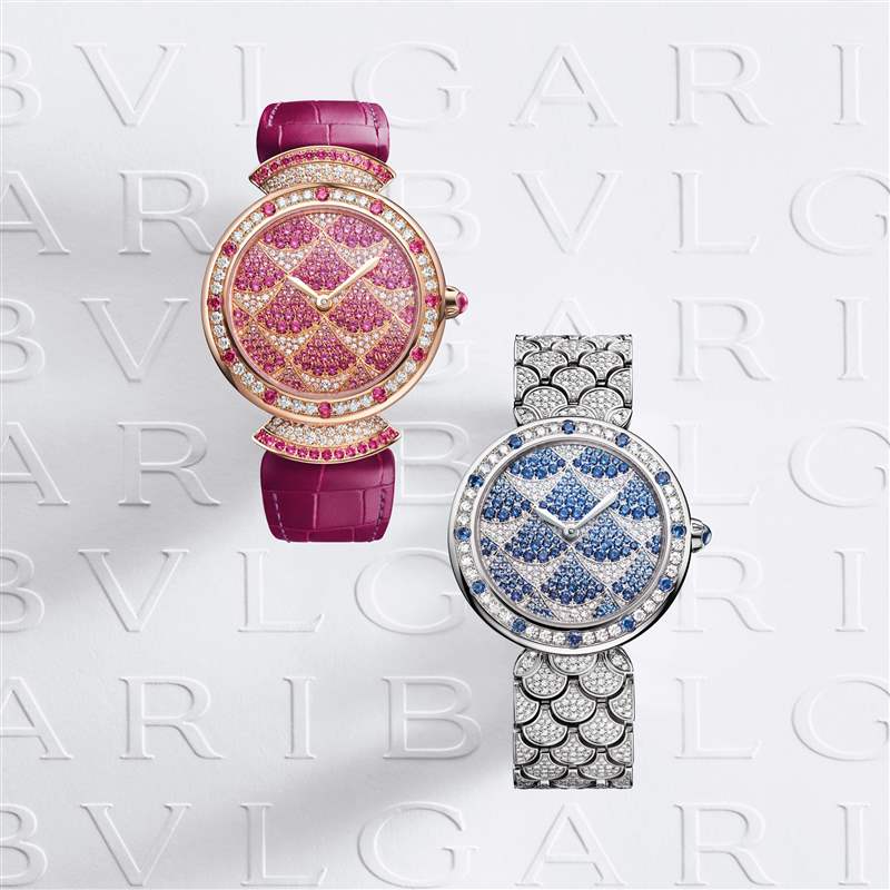 寶格麗推出Divas’ Dream Mosaica高級珠寶腕表：寶石漸變馬賽克-復刻表