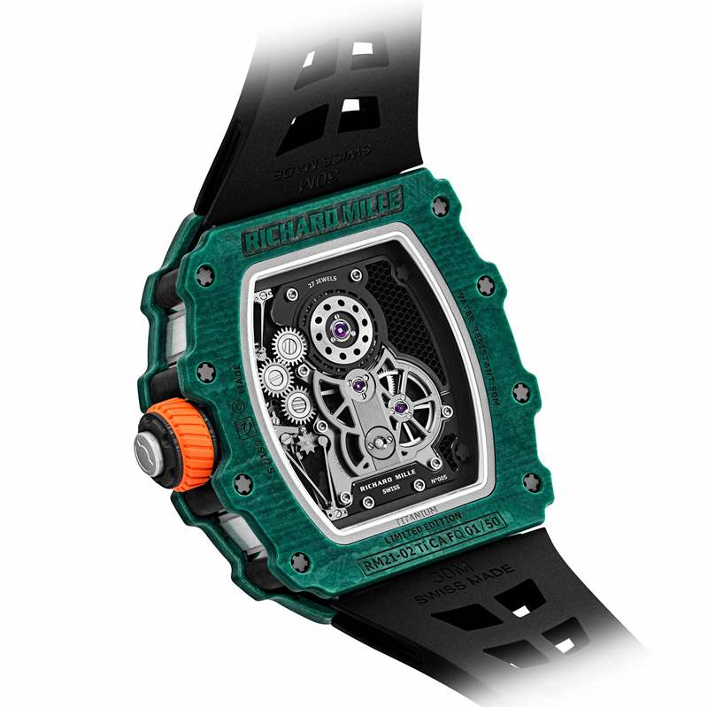 里查德米爾推出RM 21-02 Tourbillon Aerodyne鏤空陀飛輪腕表-復(fù)刻表