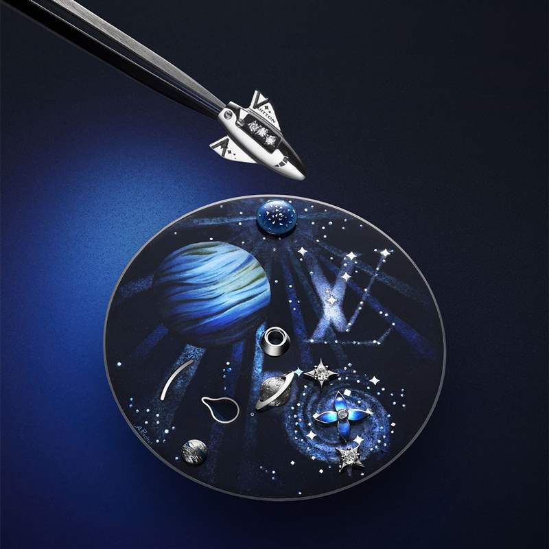 Louis Vuitton推出Tambour Jacquemart Minute Repeater 200 Years三問(wèn)報(bào)時(shí)腕表：太空漫游-復(fù)刻表