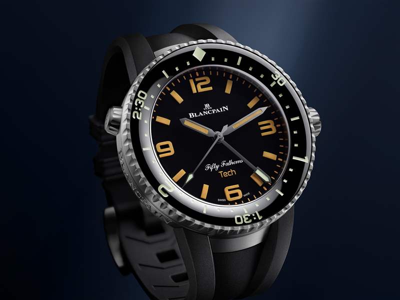 寶珀推出Fifty Fathoms 70th Anniversary Act 2 Tech Gombessa潛水腕表:3小時潛水計(jì)時-復(fù)刻表