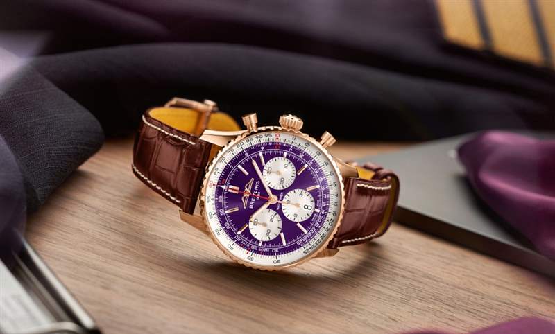 大勢紫色貴氣外露百年靈Navitimer B01臺北101限量表-復刻表