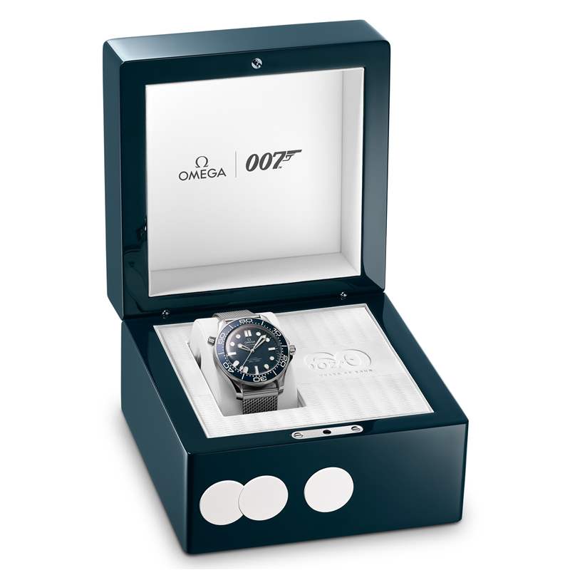 歐米茄推出2枚Seamaster Diver 300M 60 Years Of James Bond潛水腕表：007系列電影上映60周年-復刻表