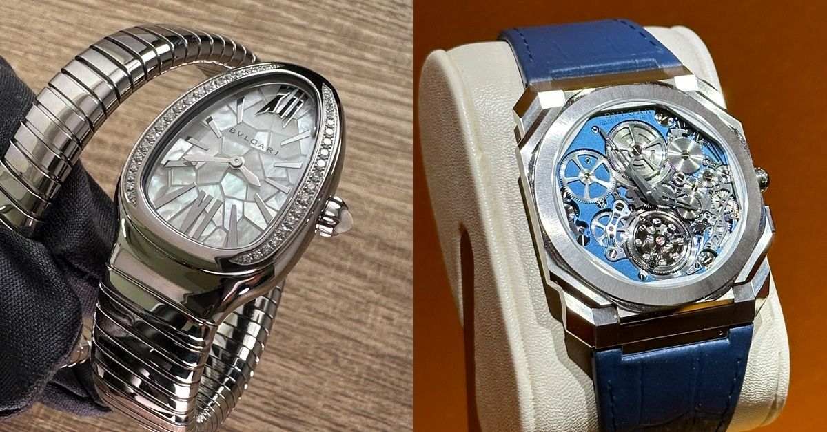 安藤忠雄為Serpenti出手了、全球最薄陀飛輪機芯黑化上陣｜BVLGARI W&W 2024速覽-復刻表