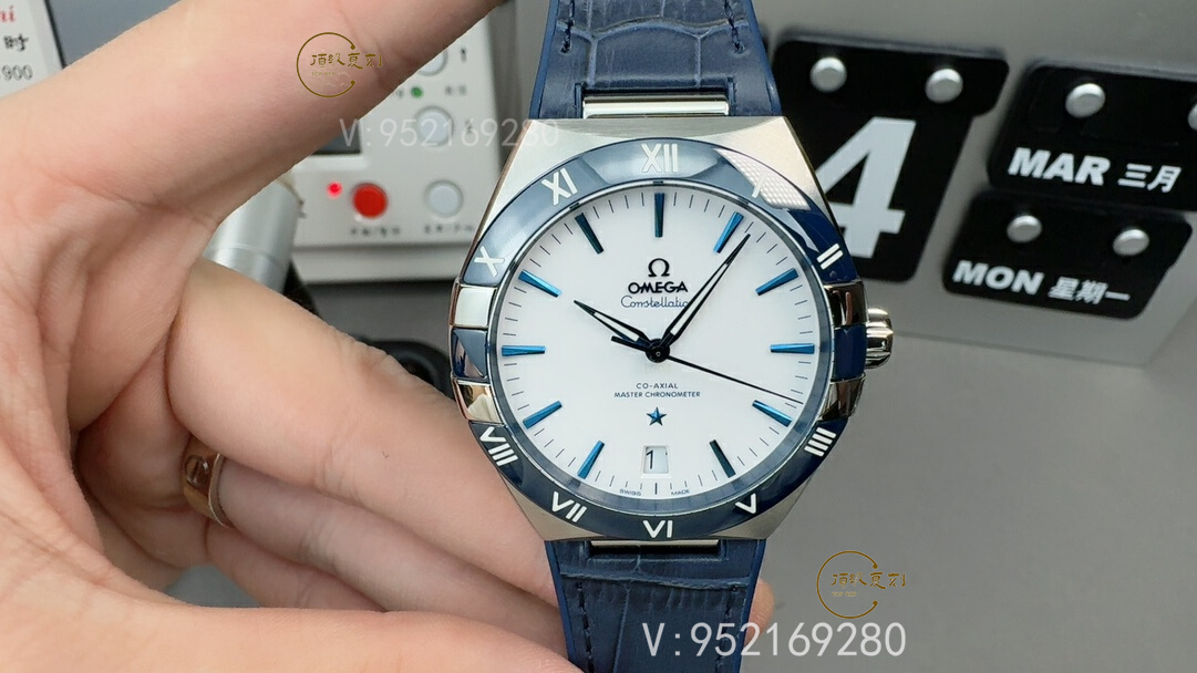 VS廠歐米茄第五代星座藍圈白面腕表做工怎么樣-復刻表