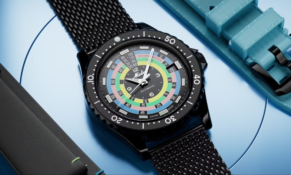 漆黑中的復(fù)古“彩虹圈”！ MIDO再度推出Ocean Star Decompression Timer 1961復(fù)刻限量版-復(fù)刻表