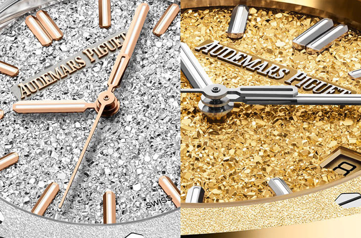 愛彼皇家橡樹系列再添新作：霜金自動(dòng)表的璀璨工藝-復(fù)刻表