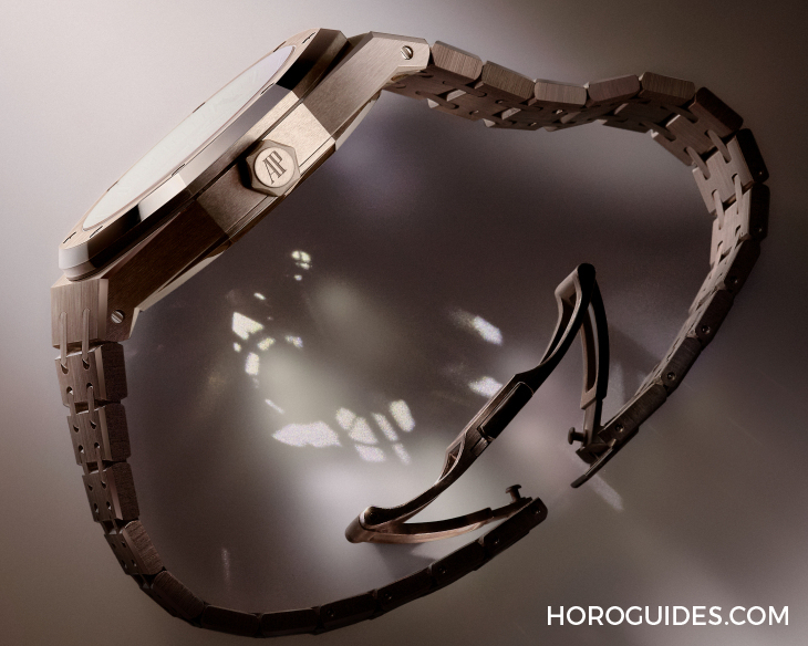 愛彼皇家橡樹系列新篇章：沙金材質(zhì)陀飛輪鏤空腕表的奢華演繹-復(fù)刻表