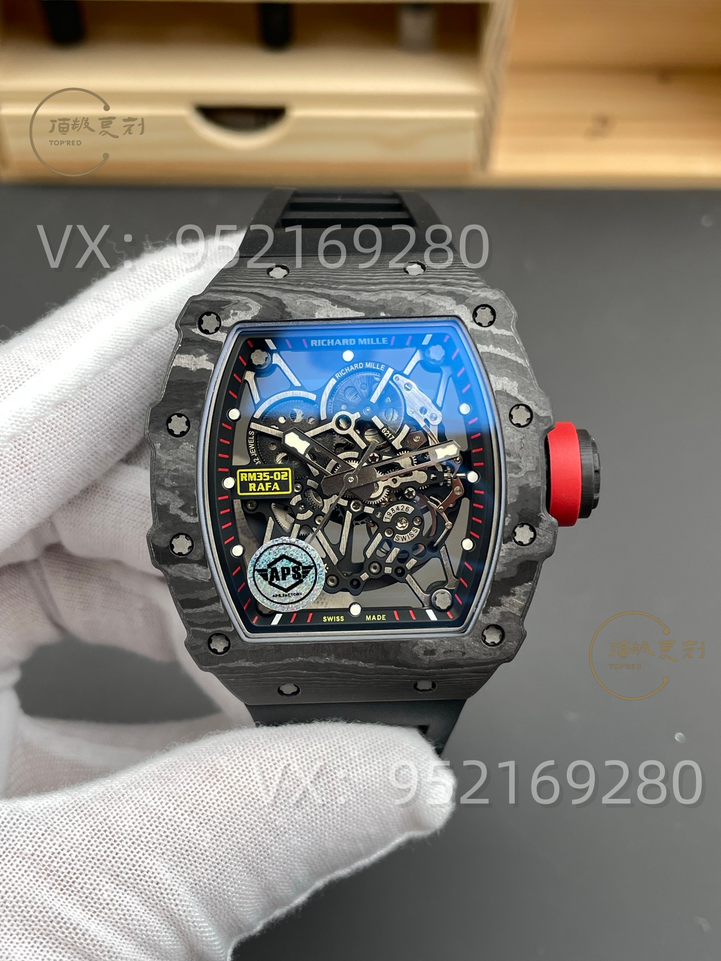 APS廠復刻理查德米勒RM32-02碳纖維腕表評測，丹東IMAL1一體機芯-復刻表